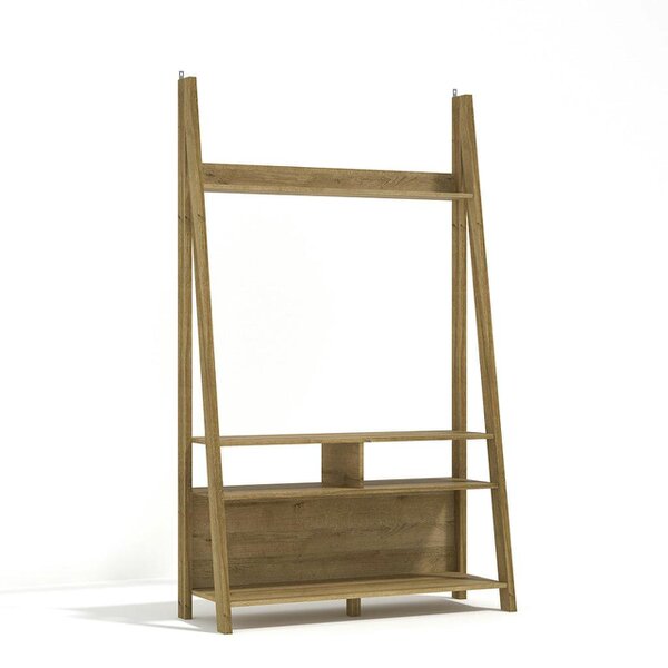Wyld Haus Athy Small Brown Oak Wooden Ladder TV Unit