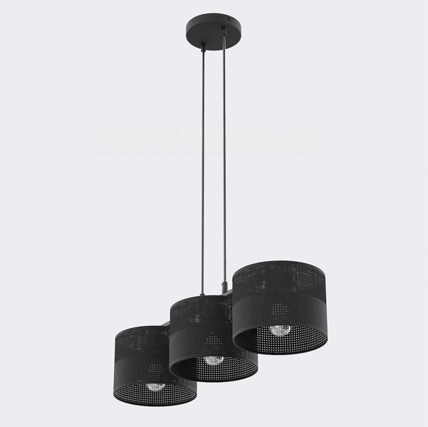 Emibig KARBON Pendant Lamp 3 x E27 Black