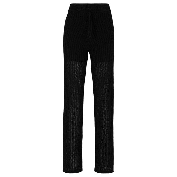 Hugo Womens/Ladies Slonise Knitted Trousers - Black