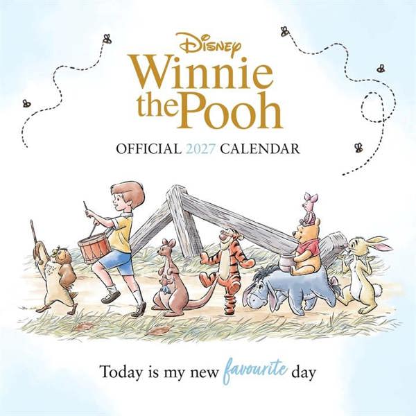Disney, Winnie The Pooh Calendar 2027, Wall Calendars, Month To View, Entertainment, Gift