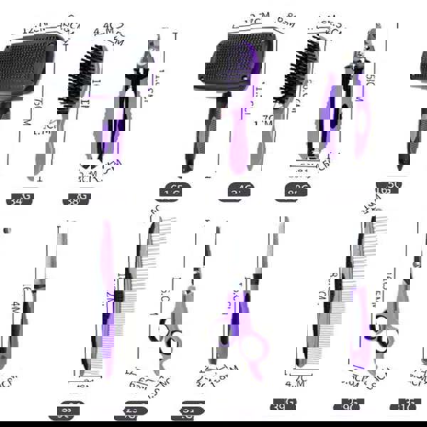 Leaper 9-Piece Pet Grooming Kit