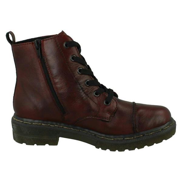 Rieker Ladies Rieker Zip and Lace Ankle Boot 78202