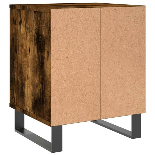 Berkfield Bedside Cabinets 2 pcs Smoked Oak 40x35x50 cm Engineered Wood