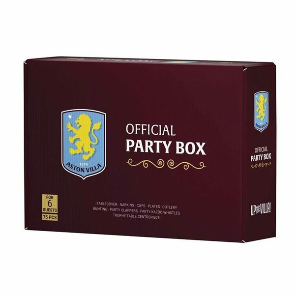 Aston Villa FC All in One Party Box Set, Kitchen Accessories, Sports, Gift
