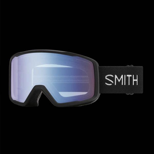 Smith Ski Goggles Tribute 0JX/ZF Black Blue Sensor Mirror