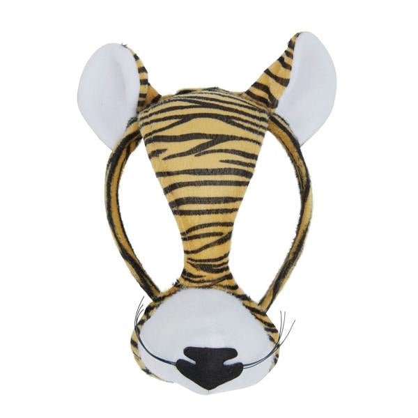Bristol Novelty Unisex Kids Tiger Mask With Sound - Orange/Black/White - 