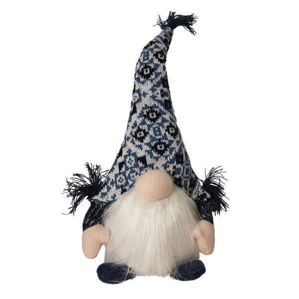 Samuel Alexander 35cm Battery Operated Light up Sitting Christmas Gonk in Light Blue