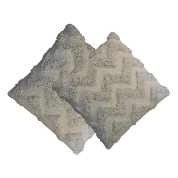 Artisan Furniture Sage Green Zig-zag Cushion Set of 2