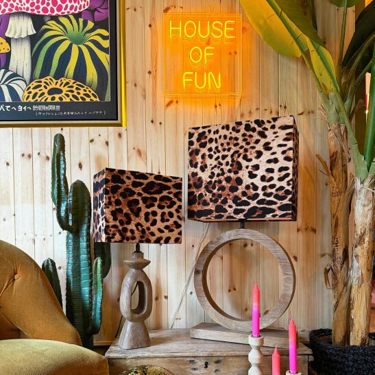 Love Frankie Moon Table Lamp Base in Ash