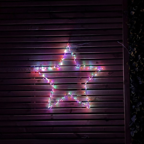 Samuel Alexander 60cm Multi Colour Indoor Outdoor LED Star Light Christmas Decoration