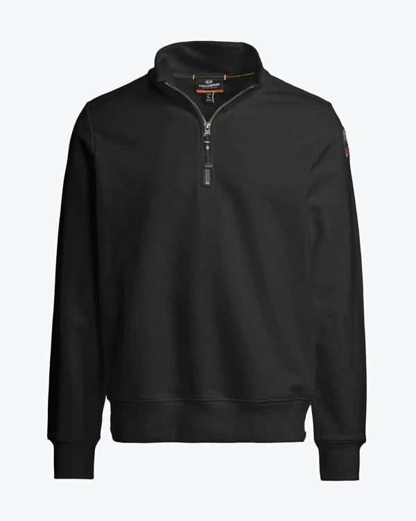 Parajumpers Broad Peak Mens 1/4 Zip Sweatshirt - Black 541
