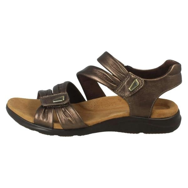 Clarks Ladies Clarks Casual Hook and Loop Sandals Kitly Ave