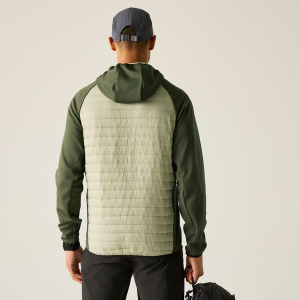 Regatta Mens Andreson Hybrid Jacket - Light Sage/Dark Khaki