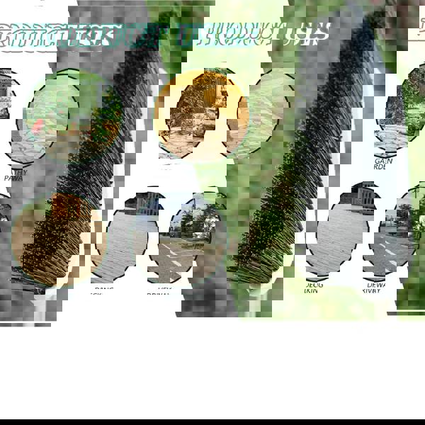 Gr8 Garden Heavy Duty Stainless Steel Broom with Handle Outdoor Garden Hard Bristle Brush