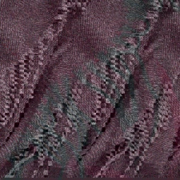 The Eternal Edition - 100% Cashmere Scarf - Burgundy & Grey - Heating & Plumbing London - 