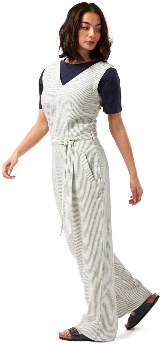 Craghoppers Women's Kalela NosiBotanical Jumpsuit - Cool White/Navy