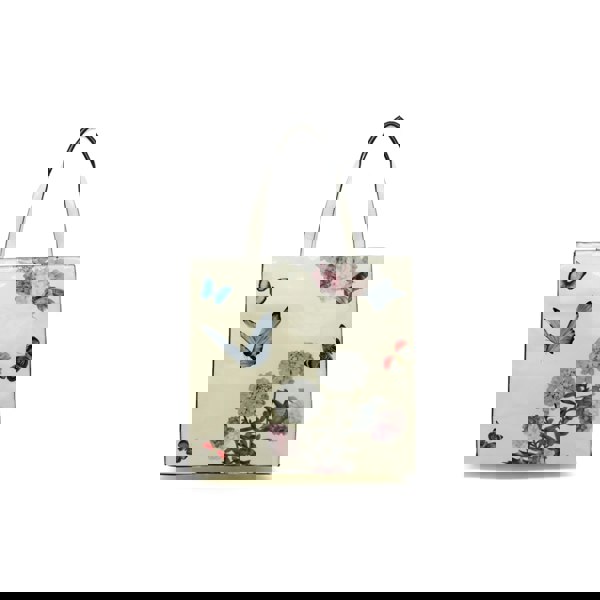 Kitise Patent Floral Butterfly Spacious Tote Shoulder Bag