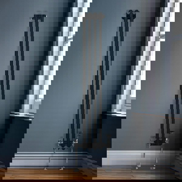 Monstershop Traditional 2 Column Radiator - 1500 x 202mm - Black