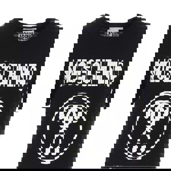 Moschino Mens Double Question Mark T-Shirt - Black - 