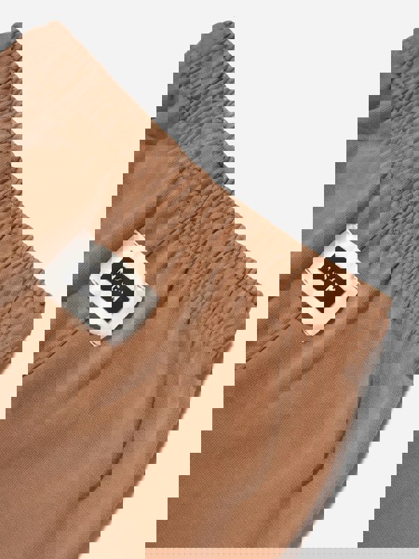 MSGM Kids Branded Joggers in Beige