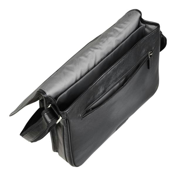 Infinity Leather Genuine Leather Laptop Bag Travel Work Messenger Satchel - Camden