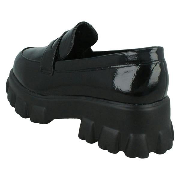 Spot On Ladies Spot On Wide Fitting Loafers F90101