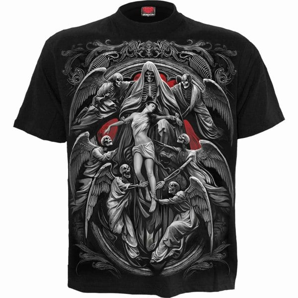 Spiral Direct Unisex Adult Reaper´s Door T-Shirt - Black