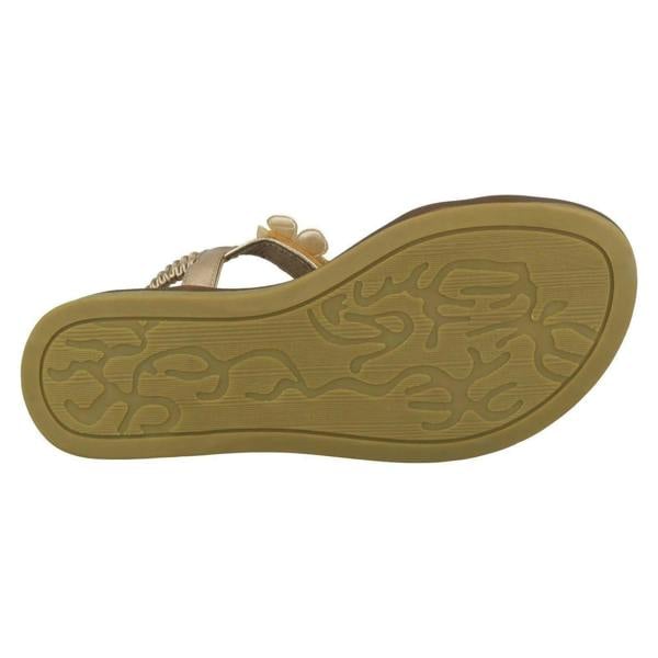 Anne Michelle Ladies Anne Michelle Flower Trim Sandals