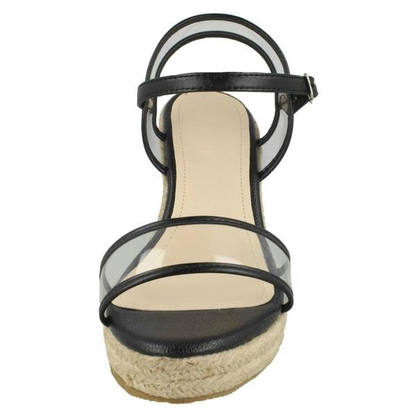 Savannah Ladies Savannah Transparent Strap Wedges