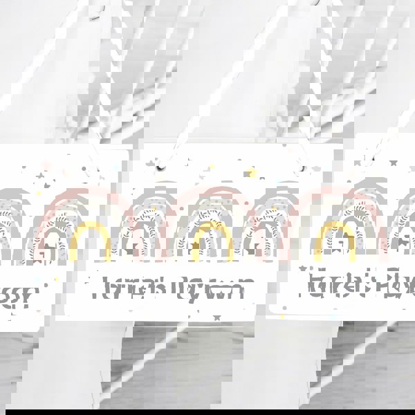 Personalised Memento Company Personalised Rainbow Wooden Sign