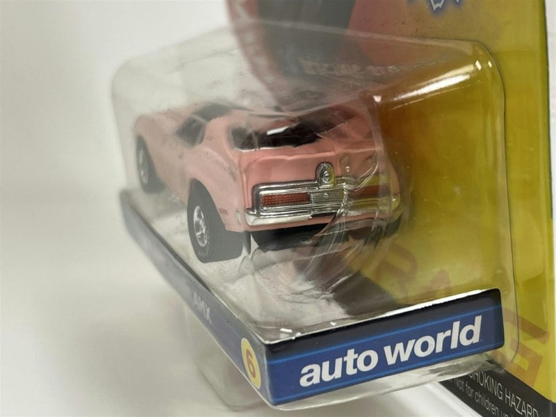 Auto World Slot Cars 1971 AMC Javelin AMX Pink HO Scale Slot Car X Traction Auto World SC373-6