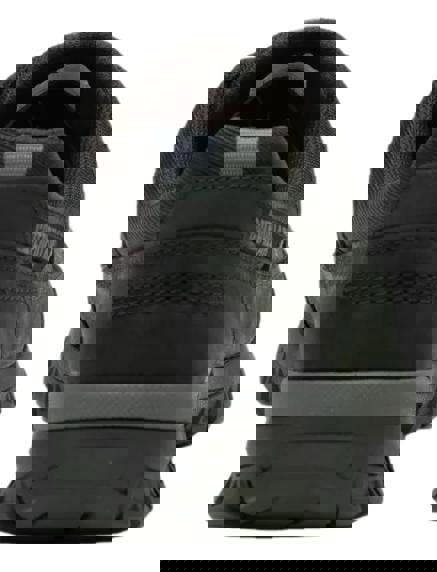 Caterpillar Threshold Hiker Low Mens Casual Leather Lace Up Trainer Shoes, back view showing cushioned ankle collar and durable rubber outsole.