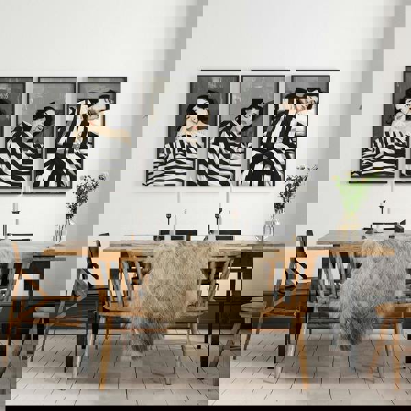 Extra Large Wall Art For Living Room | Set of 3 Boho Women Wall art Prints