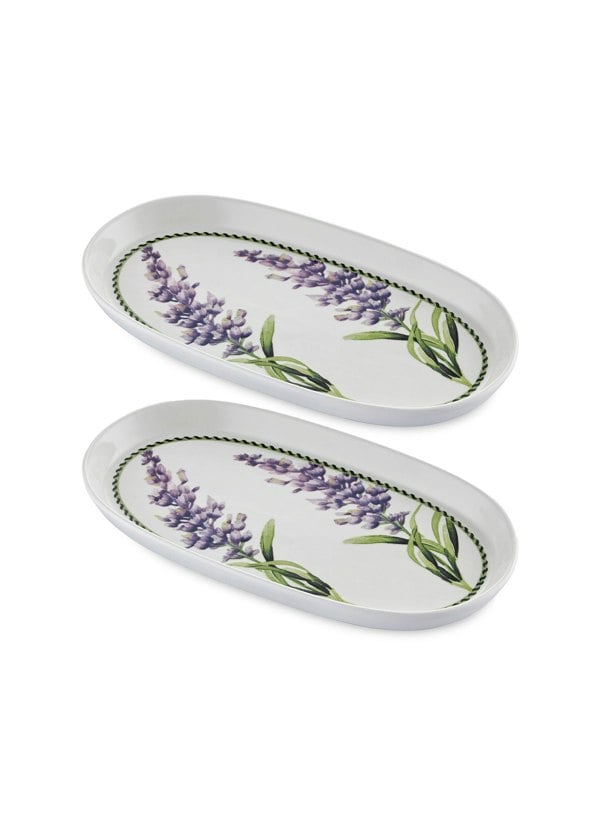 Rozi Provence Collection Oval Serving Platter, Set of 2 (29 x 16 cm)