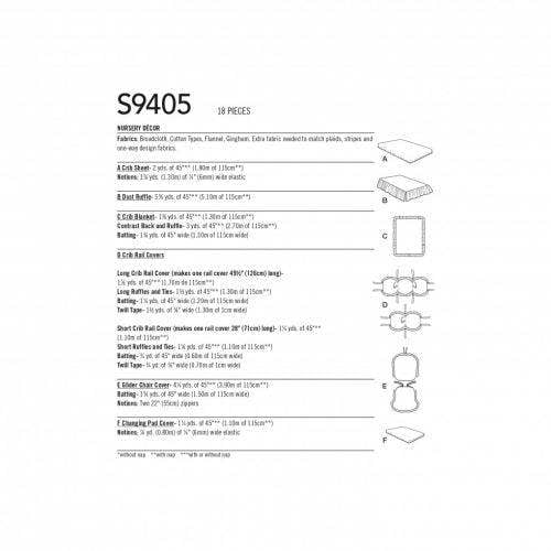 Simplicity Sewing Pattern 9405 for Baby, OS (One Size) - Easy