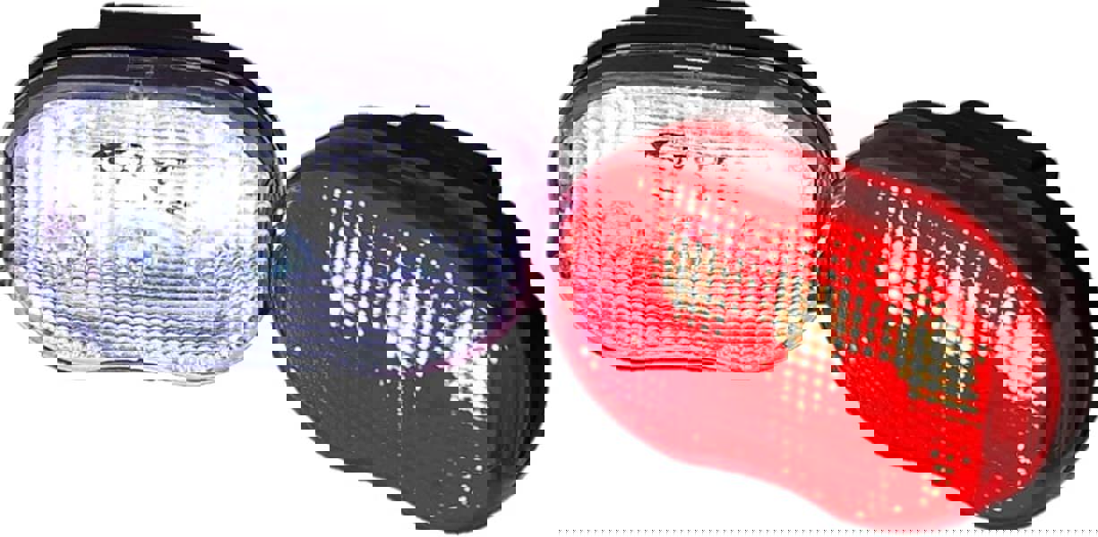 Sport Direct Mega Bright 6 x LEDs Battery Bike Light Set Front/Rear