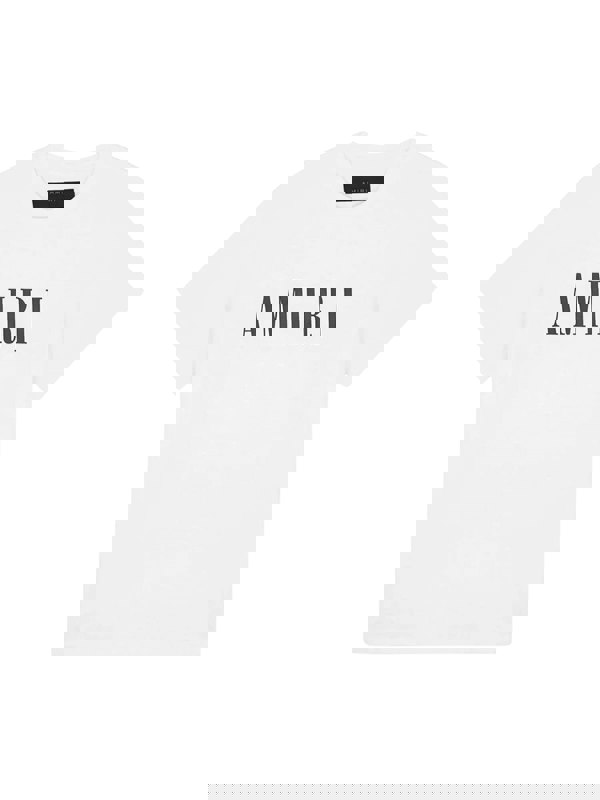 Amiri Kids Core Logo Tee – White / Black