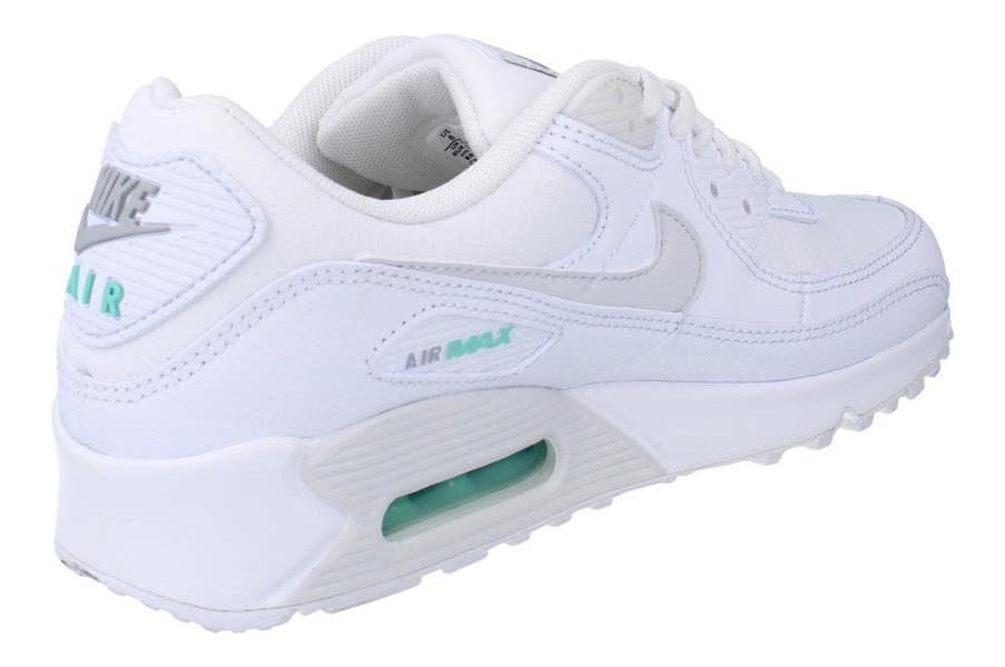 Nike Air Max 90 Mens Trainers Ib7680 Shoes  101 - White Photon Dust Hyper Turquoise 101 - Photo 2