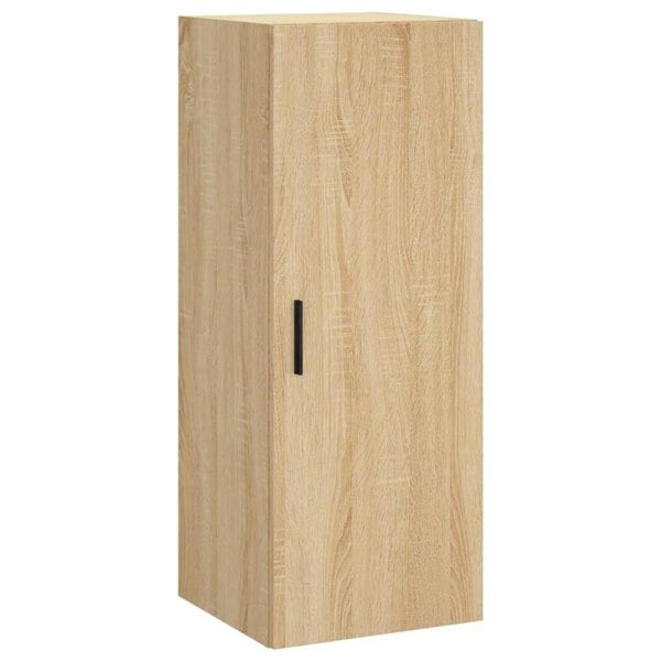 Berkfield Highboard Sonoma Oak 34.5x34x180 cm Engineered Wood