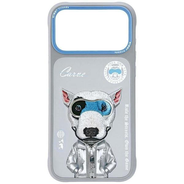Nimmy Friends Nimmy Cool & Cute 2.0 Terrier Dog Case with MagSafe for iPhone 17 Pro 6.3" Grey Blue - N-KMLL-IP17-PRO-019-A