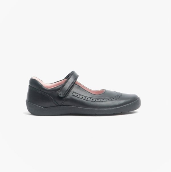 Start-Rite SPIRIT Girls Leather Mary Jane School Shoes Black
