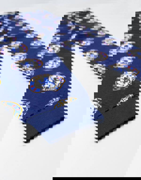 Chelsea Boys Blue Logo Short Sleeve Long Leg Pyjama Set