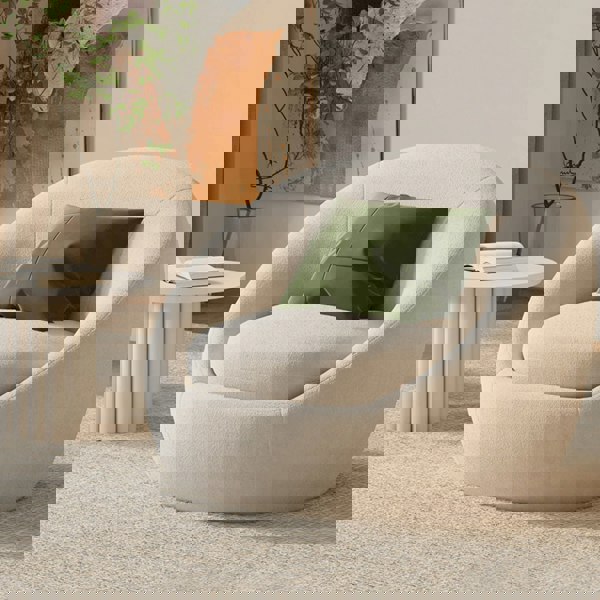 Rit Concept Watanabe Round Lounge Chair, Green Or White