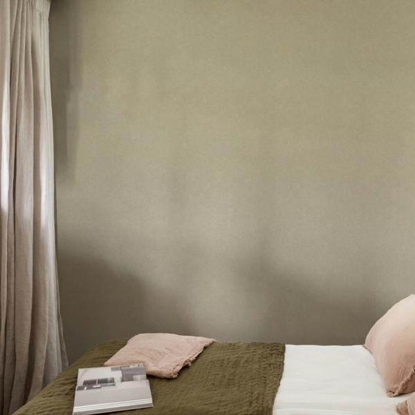 Grandeco Boutique Mini Twill Woven Texture Fabric Effect PVC-free Eco Wallpaper, Taupe