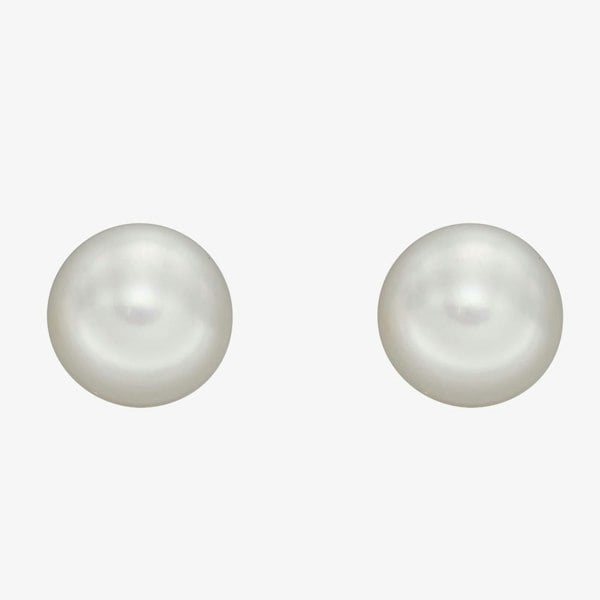 T. H. Baker 9ct Yellow Gold 7mm Freshwater Pearl Round Stud Earrings GE2373W