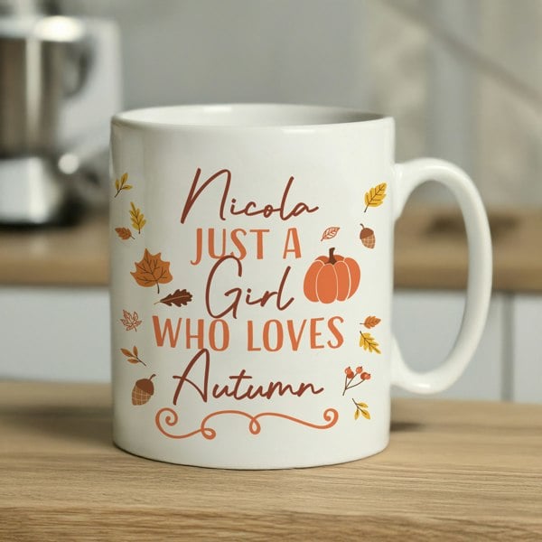 Personalised Memento Company Personalised Loves Autumn Mug