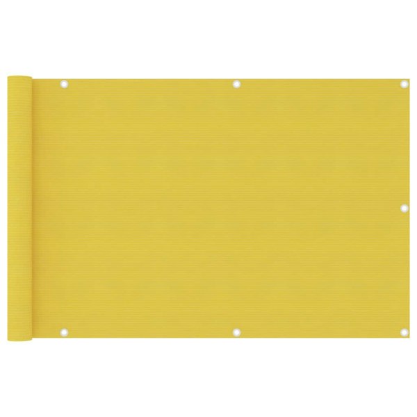 Berkfield Balcony Screen Yellow 90x400 cm HDPE