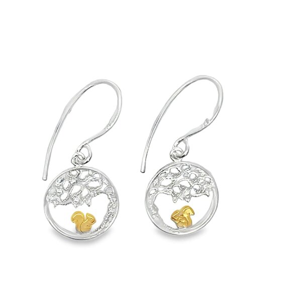 Reeves & Reeves Squirrel Nutkin Drop Earrings