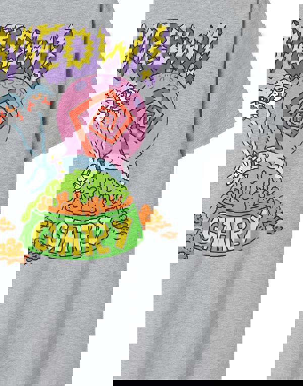 SpongeBob SquarePants Mens Grey Meow Gary Short Sleeved T-Shirt