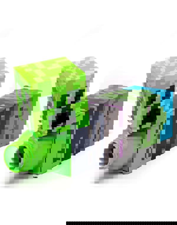 Minecraft Boys Green Square Mobs Screw Water Bottle (One Size) [dis]
